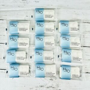 Lot of 13 H2O H20 Therapy Fresh Aloe Massage Bar Soap Travel Sz Hotel Lemongrass